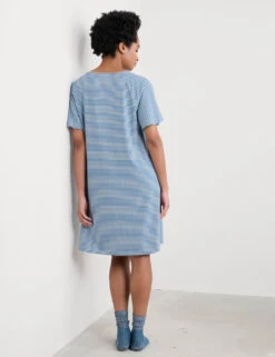 Cotton Rich Striped Nightdress -Marks And Spencer Shop cotton rich striped nightdress 6
