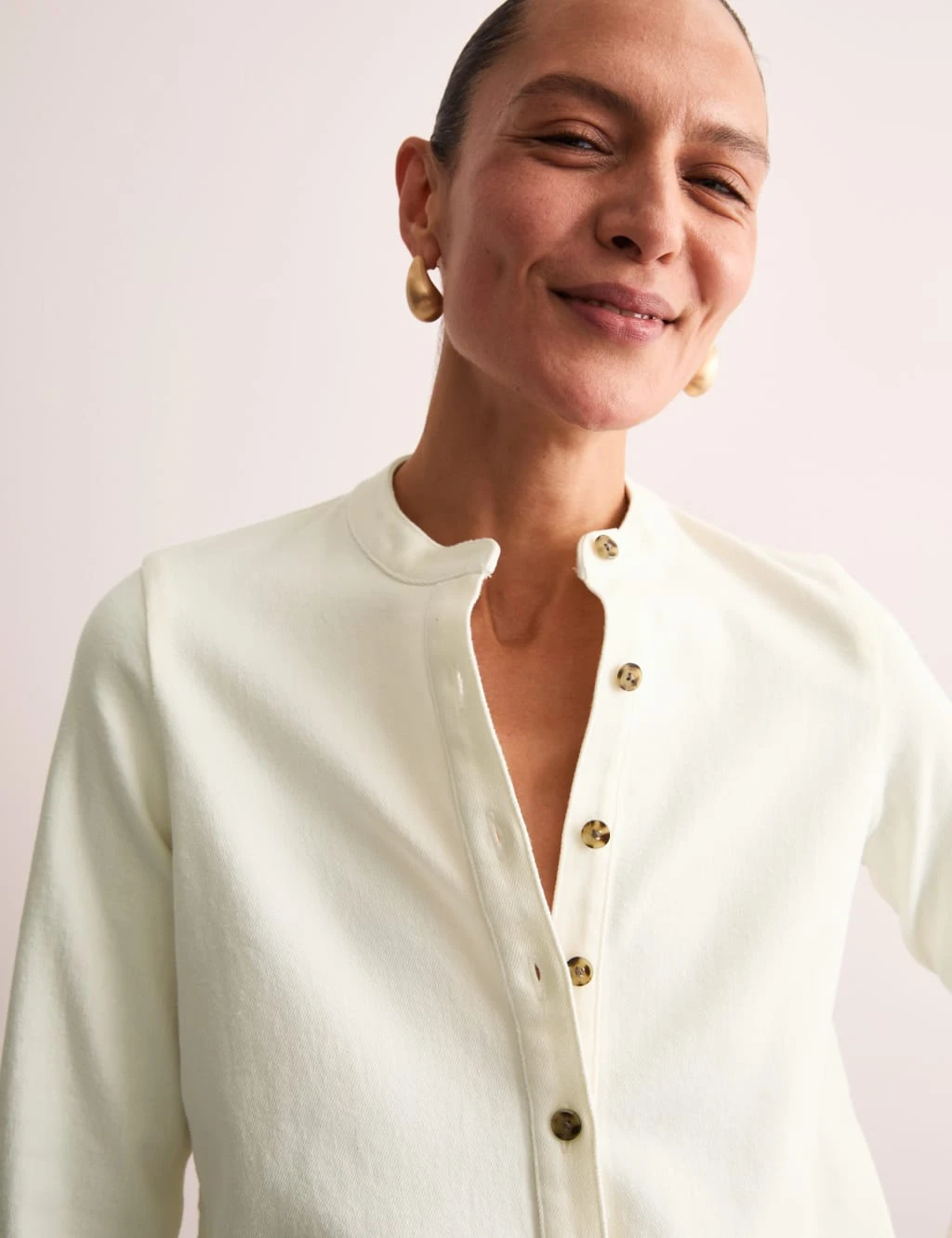 Jaeger Denim Tie Front Shirt 12 Jaeger Denim Tie Front Shirt - Image 12