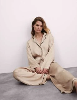 Satin Pyjama Set -Marks And Spencer Shop dream satin pyjama set 2