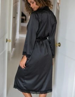 Pour Moi Dusk Satin Kimono Dressing Gown -Marks And Spencer Shop dusk satin kimono dressing gown 15