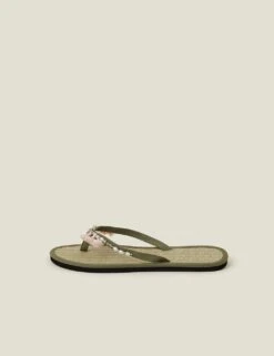 Accessorize Embellished Tassel Flat Flip Flops -Marks And Spencer Shop embellished tassel flat flip flops 6