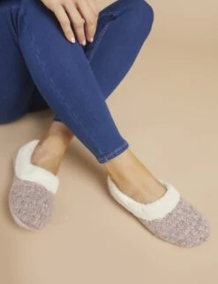 Jones Bootmaker Faux Fur Lined Round Toe Slippers 20 Jones Bootmaker Faux Fur Lined Round Toe Slippers -Marks And Spencer Shop faux fur lined round toe slippers 5