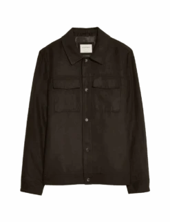 Faux Suede Overshirt -Marks And Spencer Shop faux suede overshirt