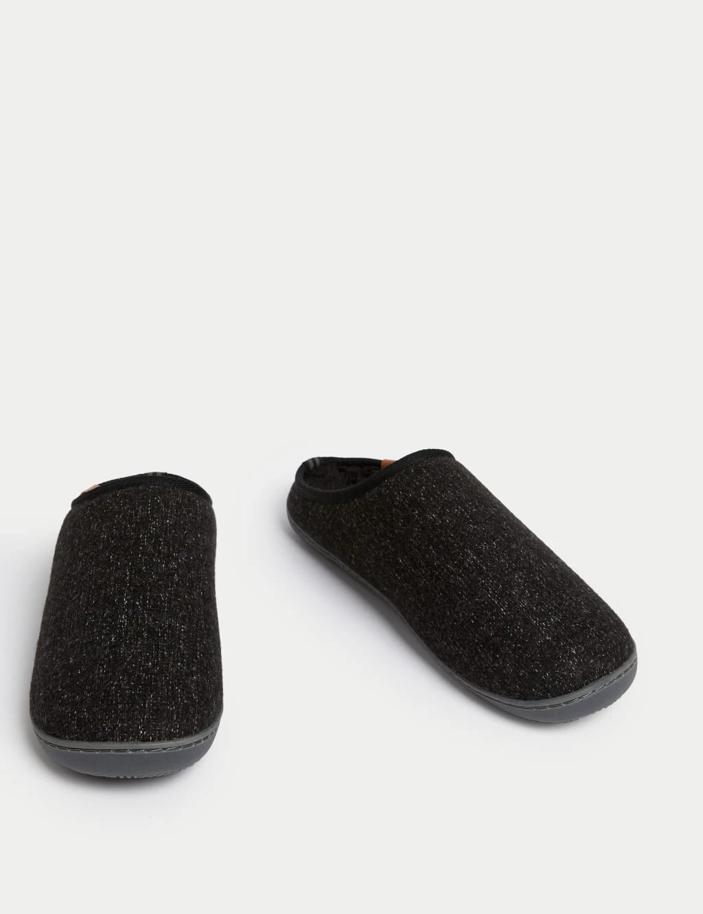 Fleece Lined Mule Slippers With Freshfeet™ 8 Fleece Lined Mule Slippers With Freshfeet™ - Image 8