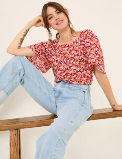 Floral Square Neck Blouse -Marks And Spencer Shop floral square neck blouse 7