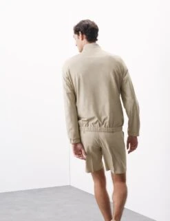 Funnel Neck 360 Flex Bomber Jacket -Marks And Spencer Shop funnel neck 360 flex bomber jacket 14