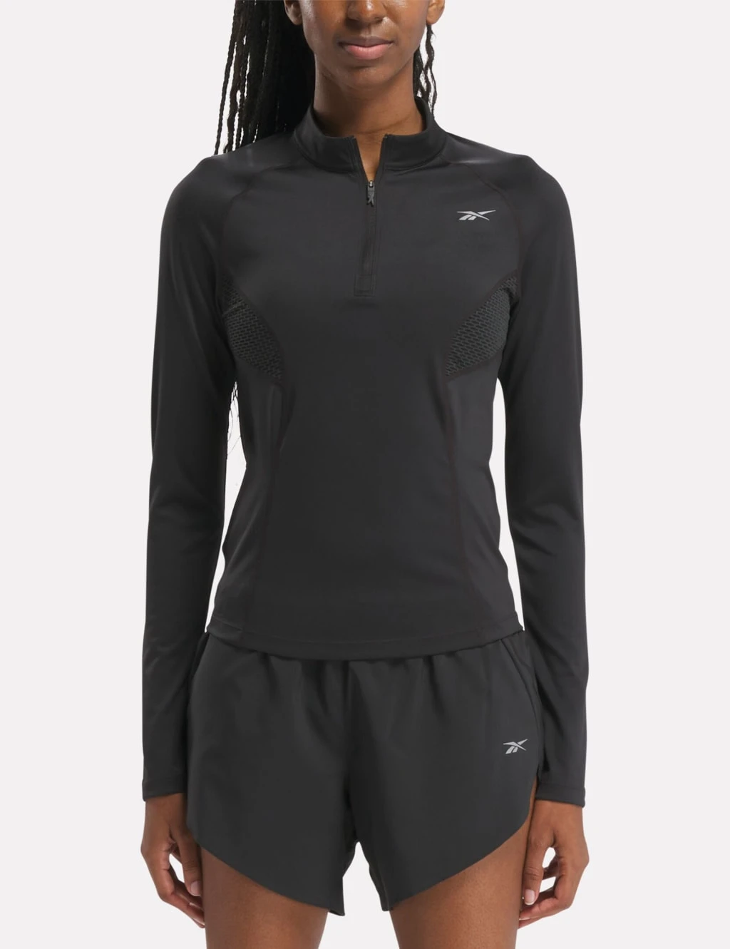 Reebok Funnel Neck Fitted Running Top 6 Reebok Funnel Neck Fitted Running Top - Image 6