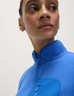Thermal Zip Up Funnel Neck Fleece -Marks And Spencer Shop funnel neck fleece jacket 5