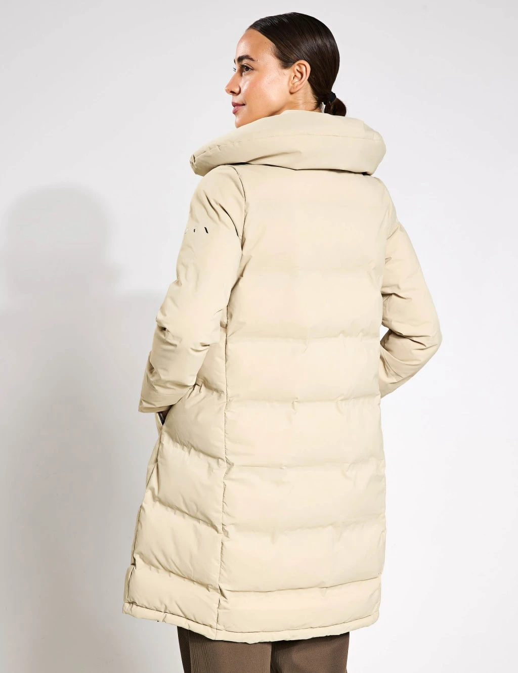 Born Funnel Neck Longline Puffer Coat 15 Born Funnel Neck Longline Puffer Coat - Image 15