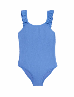 Glitter Textured Swimsuit (6-16 Yrs) -Marks And Spencer Shop glitter textured swimsuit 6 16 yrs