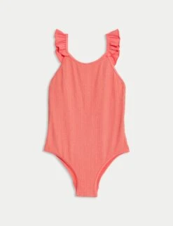 Glitter Textured Swimsuit (6-16 Yrs) -Marks And Spencer Shop glitter textured swimsuit 6 16 yrs 1 8