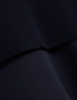 Ted Baker High Neck Woven Sleeve Knitted Jumper -Marks And Spencer Shop high neck woven sleeve knitted jumper 9