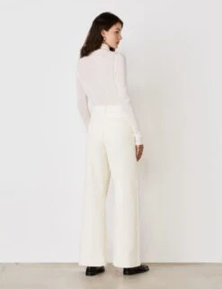 High Waisted Button Front Wide Leg Jeans -Marks And Spencer Shop high waisted button front wide leg jeans 13