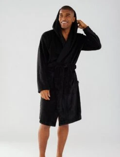 Cosy Hooded Dressing Gown -Marks And Spencer Shop hooded dressing gown 3