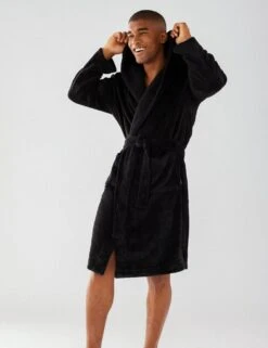 Cosy Hooded Dressing Gown -Marks And Spencer Shop hooded dressing gown 4