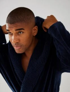 Cosy Hooded Dressing Gown -Marks And Spencer Shop hooded dressing gown 6