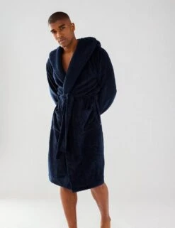 Cosy Hooded Dressing Gown -Marks And Spencer Shop hooded dressing gown 9