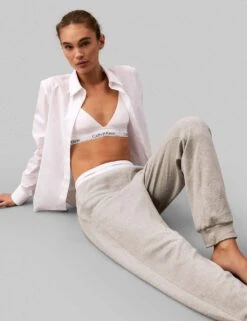 Calvin Klein Icon Cotton Terry Cotton Rich Lounge Joggers -Marks And Spencer Shop icon cotton terry cotton rich lounge joggers 14