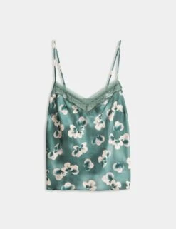 Kalina Silk & Lace Cami Top -Marks And Spencer Shop kalina silk and lace cami top