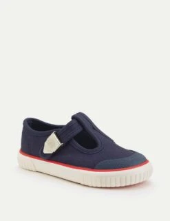 Kids' Canvas T-Bar Shoes (4 Small - 10 Small) -Marks And Spencer Shop kids canvas t bar shoes 4 small 10 small 1 10