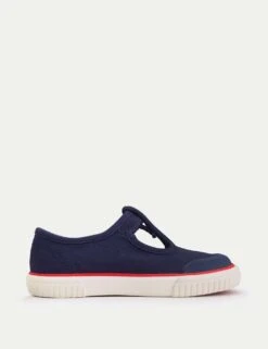 Kids' Canvas T-Bar Shoes (4 Small - 10 Small) -Marks And Spencer Shop kids canvas t bar shoes 4 small 10 small 1 8