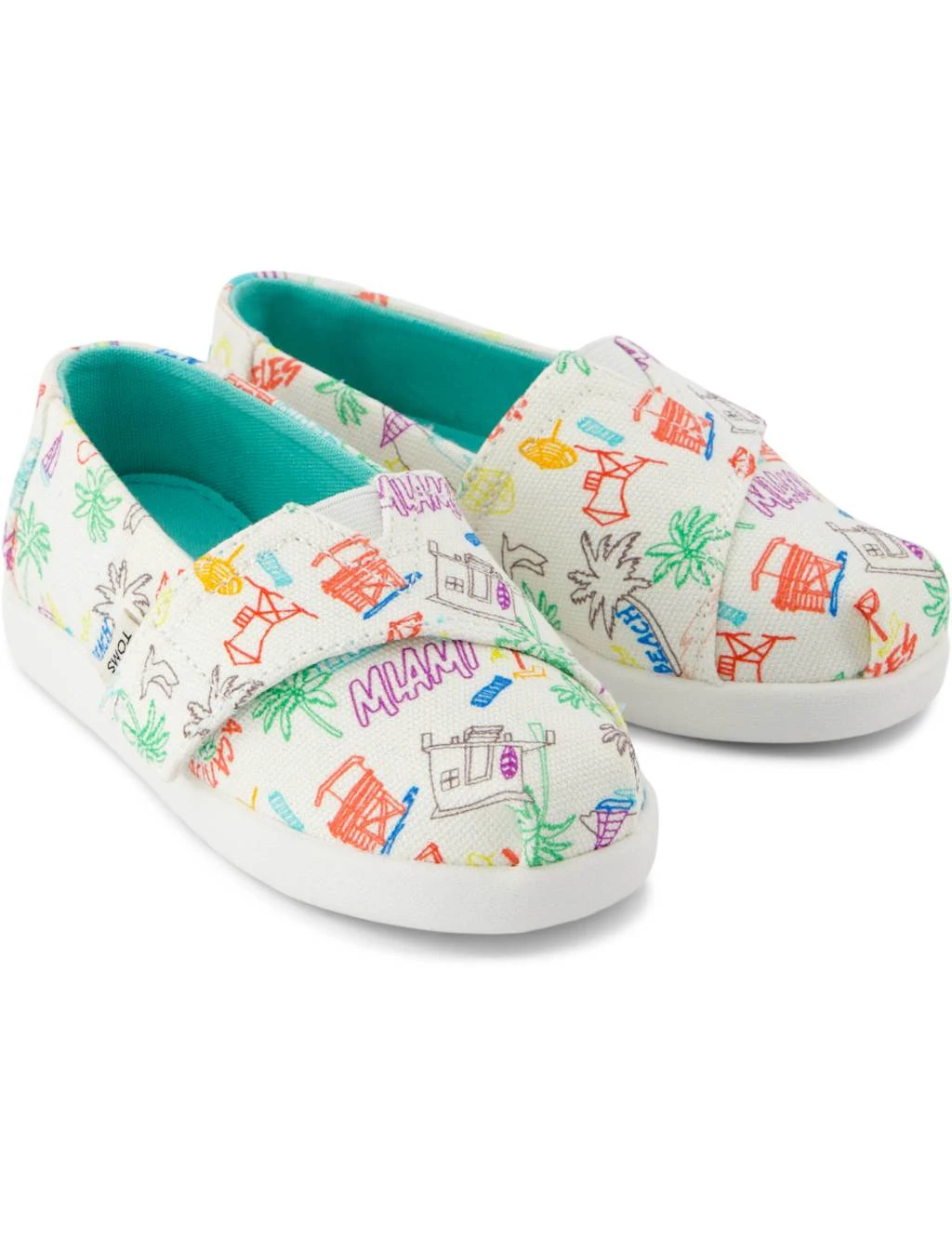 Toms Kids' Doodle Print Riptape Espadrilles (4 Small - 2 Large) 17 Toms Kids' Doodle Print Riptape Espadrilles (4 Small - 2 Large) - Image 17