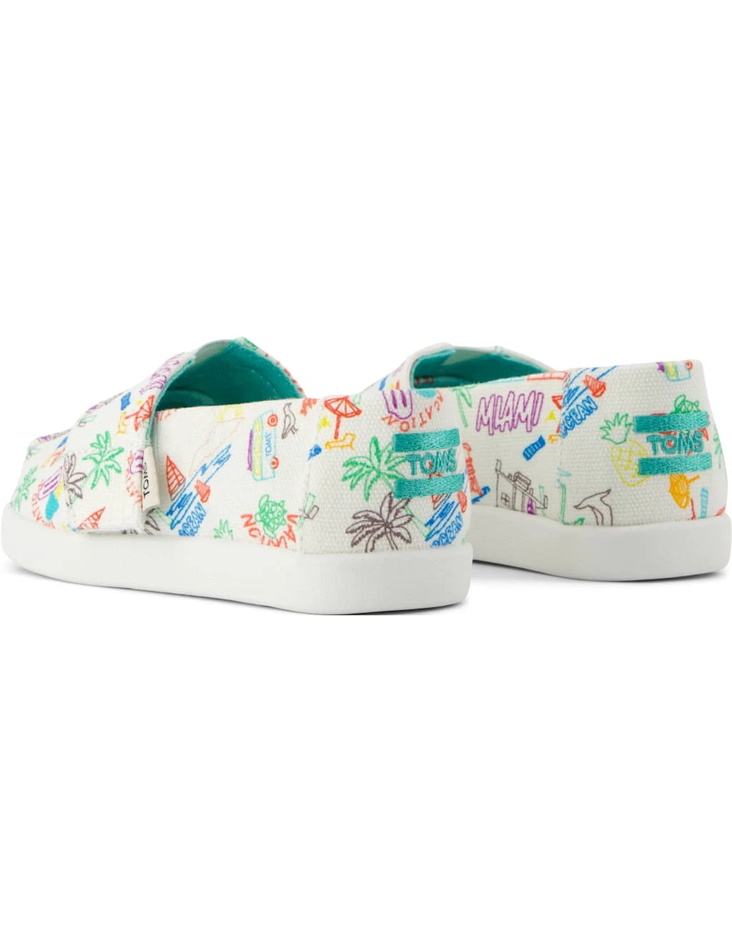 Toms Kids' Doodle Print Riptape Espadrilles (4 Small - 2 Large) 18 Toms Kids' Doodle Print Riptape Espadrilles (4 Small - 2 Large) - Image 18