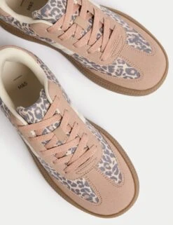 Kids' Flatform Animal Print Trainers (1 Large - 6 Large) -Marks And Spencer Shop kids flatform animal print trainers 1 large 6 large 1 6