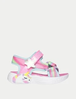 Skechers Kids' Light-up Unicorn Riptape Sandals (4 Small - 4 Large) -Marks And Spencer Shop kids light up unicorn riptape sandals 4 small 4 large 1 5