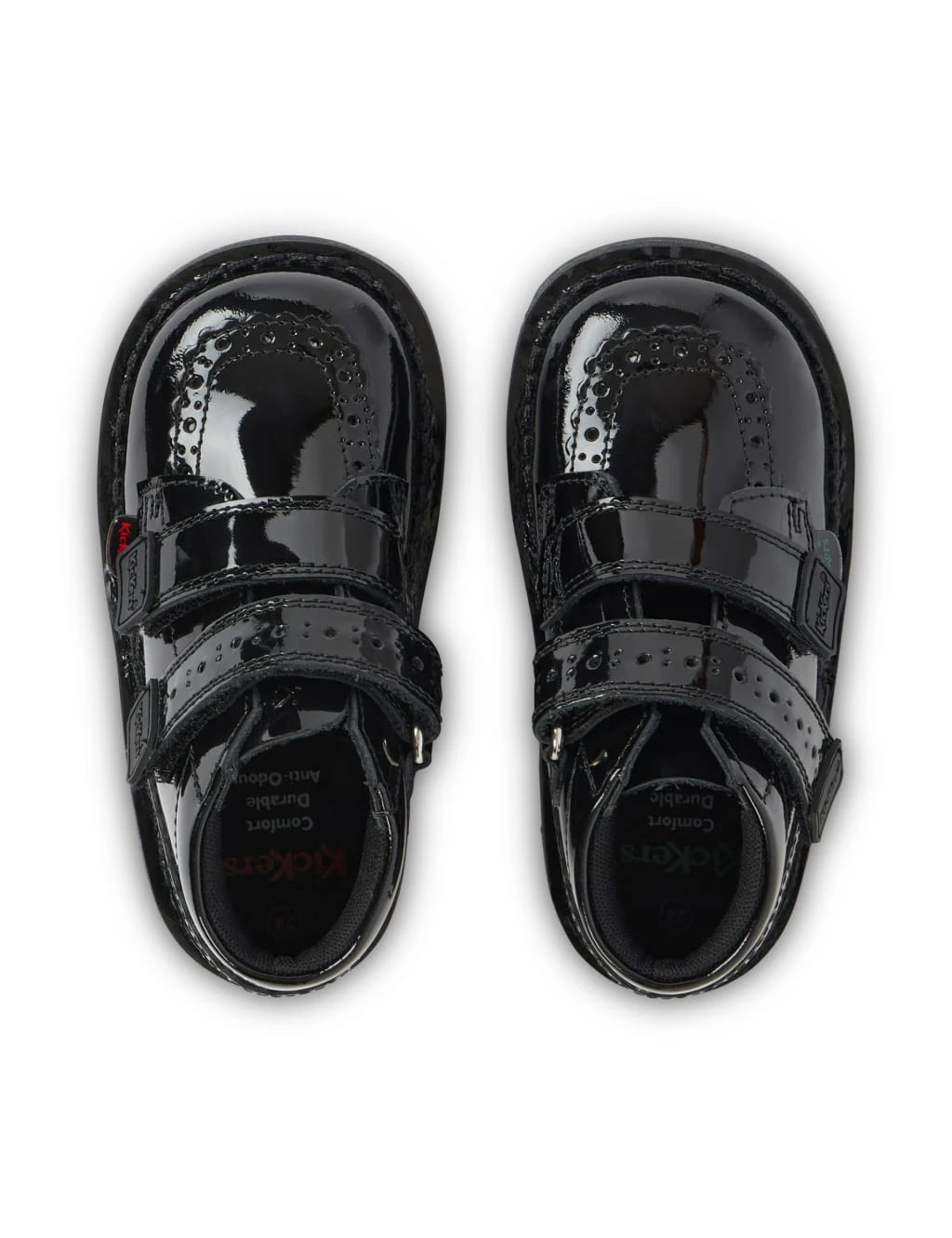 Kickers Kids' Patent Riptape High Top Brogues (7 Small - 12 Small) 11 Kickers Kids' Patent Riptape High Top Brogues (7 Small - 12 Small) - Image 11