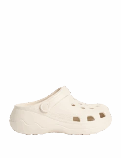 Kids' Plain Chunky Clogs (3 Large - 6 Large) -Marks And Spencer Shop kids plain chunky clogs 3 large 6 large 1 1