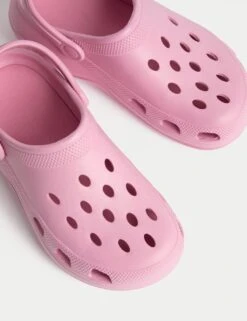 Kids' Plain Chunky Clogs (3 Large - 6 Large) -Marks And Spencer Shop kids plain chunky clogs 3 large 6 large 1 7