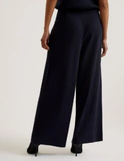 Ted Baker Ellenr Knitted Wide Leg Trouser 9 Ted Baker Ellenr Knitted Wide Leg Trouser -Marks And Spencer Shop knitted elasticated waist wide leg trousers