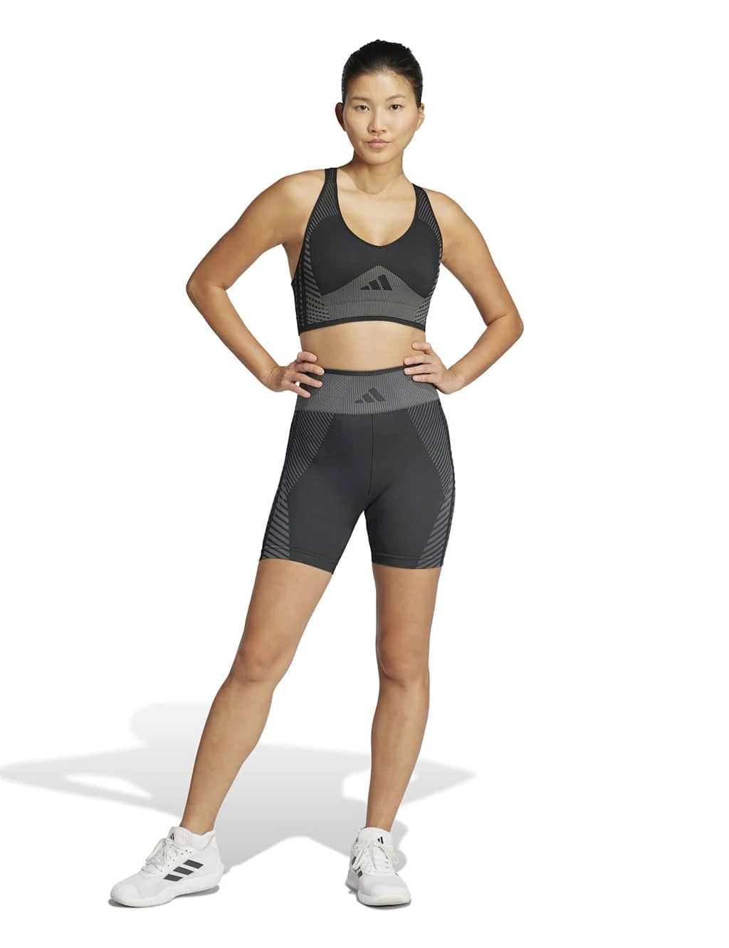 ADIDAS Knitted Training 5 High Waisted Shorts 12 ADIDAS Knitted Training 5 High Waisted Shorts - Image 12