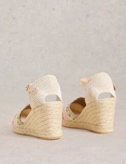 WHITE STUFF Leather Ankle Strap Wedge Espadrilles -Marks And Spencer Shop leather ankle strap wedge espadrilles 6