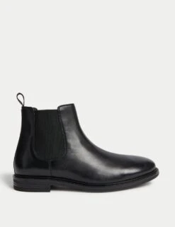 Wide Fit Leather Chelsea Boots -Marks And Spencer Shop leather chelsea boots 9