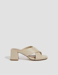 MONSOON Leather Crossover Block Heel Sandals -Marks And Spencer Shop leather crossover block heel sandals 3