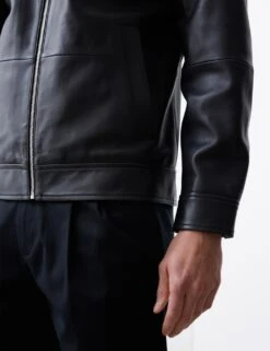 Leather Harrington Jacket -Marks And Spencer Shop leather harrington jacket 10