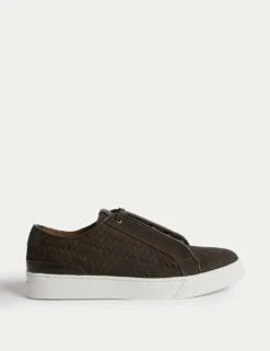 Jaeger Leather Interweave Trainers -Marks And Spencer Shop leather interweave trainers 7