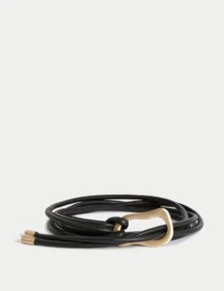 Leather Rope Buckle Jeans Belt -Marks And Spencer Shop leather rope buckle jeans belt 2