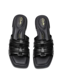 Clarks Leather Strappy Open Toe Mules -Marks And Spencer Shop leather strappy open toe mules 9