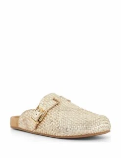 Dune London Leather Woven Flat Mules -Marks And Spencer Shop leather woven flat mules 8