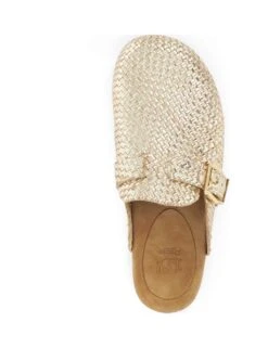 Dune London Leather Woven Flat Mules -Marks And Spencer Shop leather woven flat mules 9