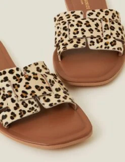 Accessorize Leopard Print Flat Sandals 13 Accessorize Leopard Print Flat Sandals -Marks And Spencer Shop leopard print flat sandals 5