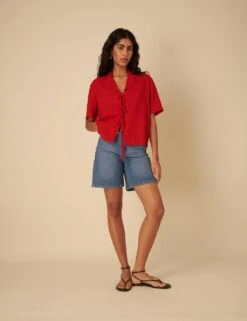 Linen Rich Collared Oversized Shirt -Marks And Spencer Shop linen rich collared oversized shirt 5