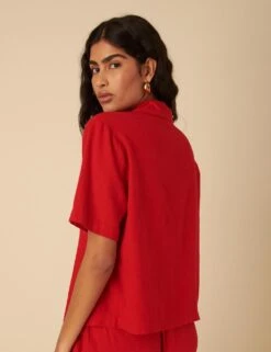 Linen Rich Collared Oversized Shirt -Marks And Spencer Shop linen rich collared oversized shirt 8