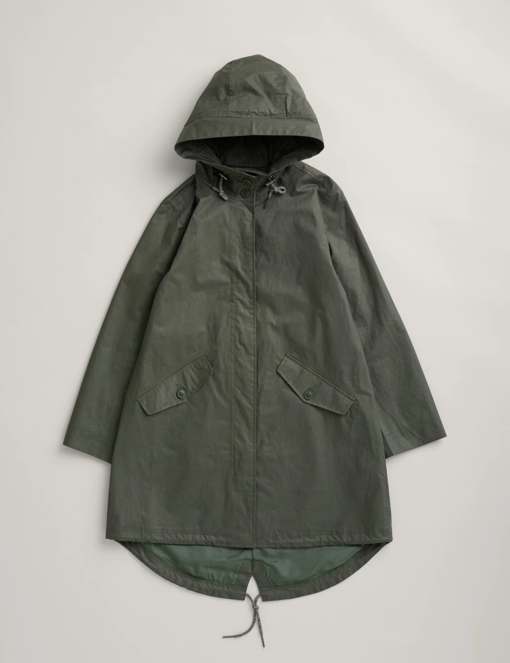Waterproof Linen Rich Longline Raincoat 8 Waterproof Linen Rich Longline Raincoat - Image 8