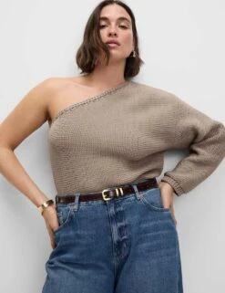 Lyocell™ Blend Wide Palazzo Leg Jeans -Marks And Spencer Shop lyocell blend wide leg jeans 5