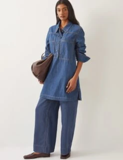 MONSOON High Waisted Slouchy Jeans -Marks And Spencer Shop lyocell rich high waisted slouchy jeans 3