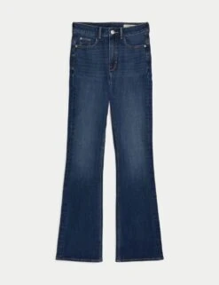 Magic Shaping High Waisted Slim Flare Jeans -Marks And Spencer Shop magic shaping high waisted slim flare jeans 10